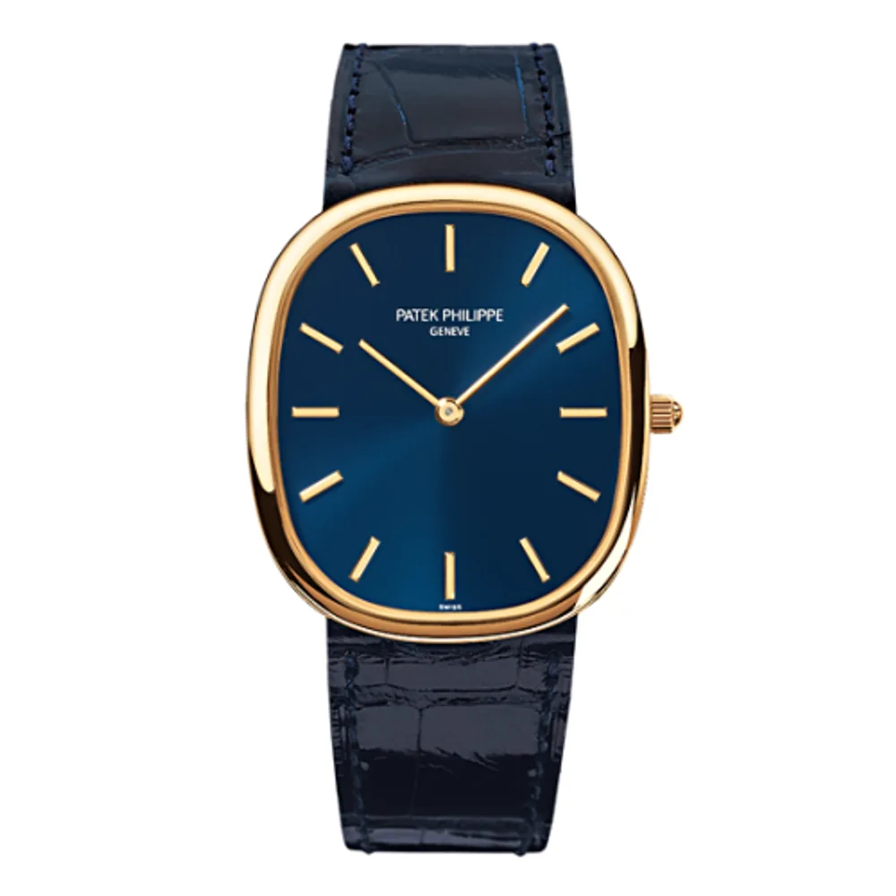 Patek Philippe Golden Ellipse 3738 Yellow Gold / Blue