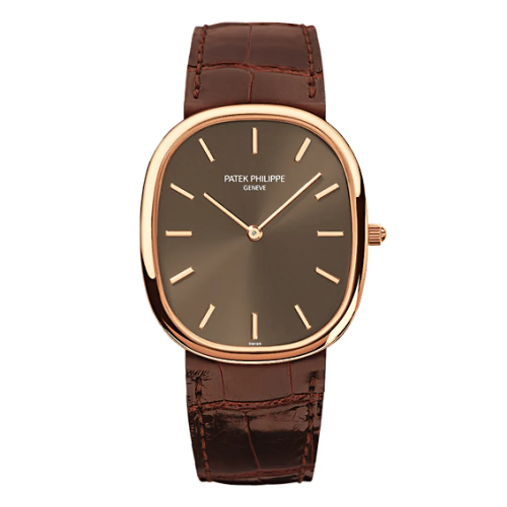 Patek Philippe Golden Ellipse 3738 Rose Gold / Brown
