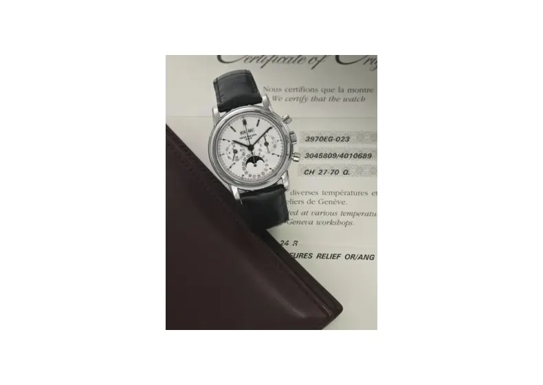 Patek Philippe Grand Complications Perpetual Calendar Chronograph 3970 White Gold / Silver