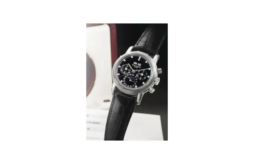 Patek Philippe Grand Complications Perpetual Calendar Chronograph 3970 Platinum / Black Diamond