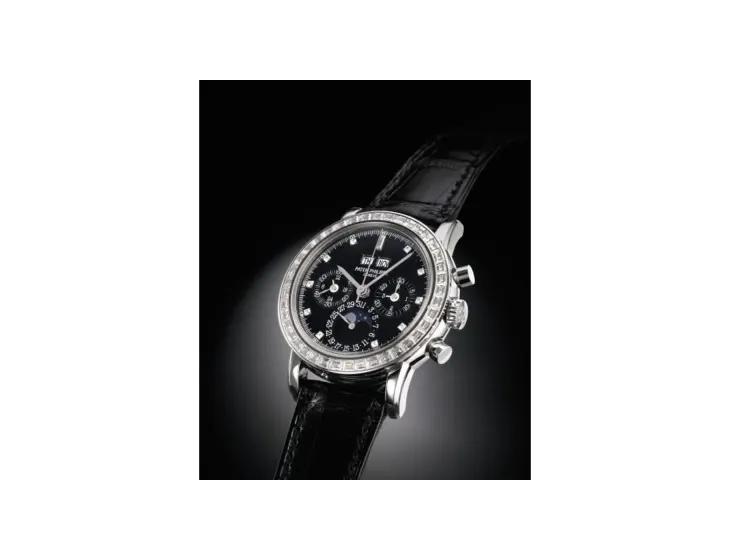 Patek Philippe Grand Complications Perpetual Calendar Chronograph 3990 Platinum / Black Diamond