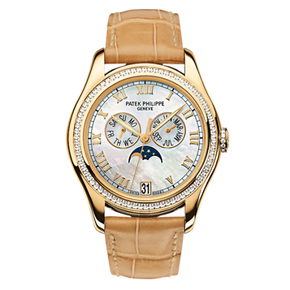 Patek Philippe Complications Annual Calendar 4936 Yellow Gold Diamond Mother of Pearl