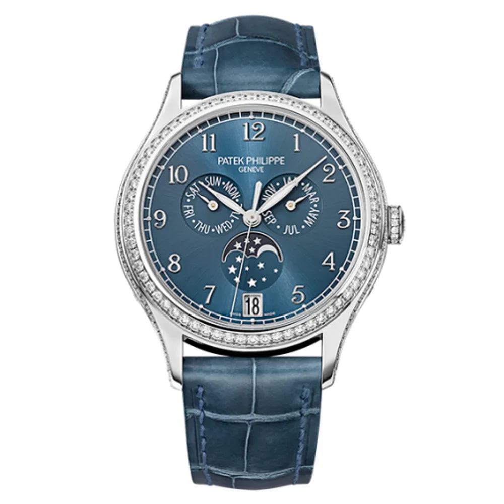 Patek Philippe Complications Annual Calendar 4947 White Gold / Blue
