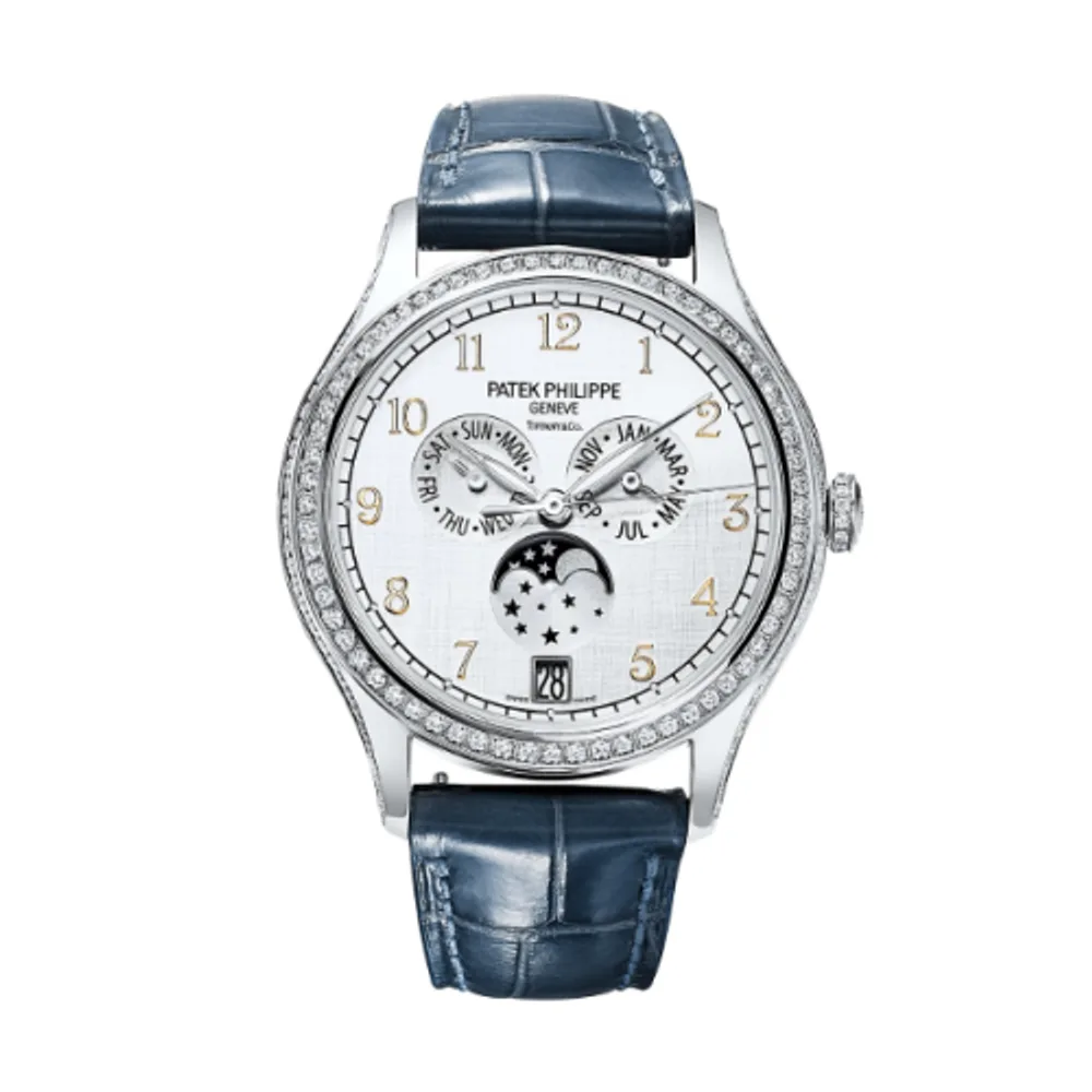 Patek Philippe Complications Annual Calendar 4947 Tiffany White Gold / Silver