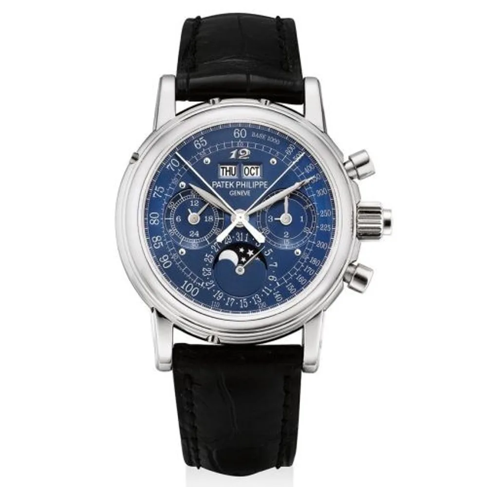 Patek Philippe Grand Complications Perpetual Calendar Split Seconds Chronograph 5004P Blue Eric Clapton