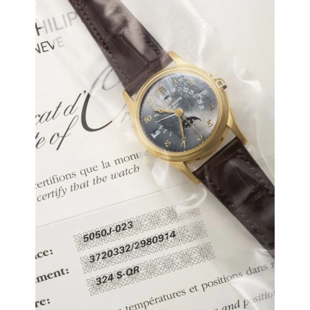 Patek Philippe Grand Complications Perpetual Calendar 5050 Yellow Gold / Slate Breguet