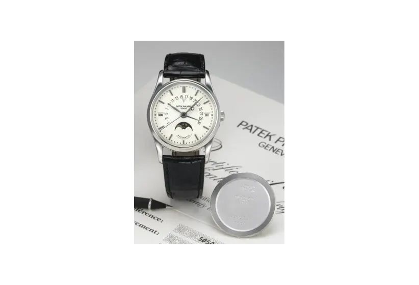 Patek Philippe Grand Complications Perpetual Calendar 5050 Platinum / Silver Stick
