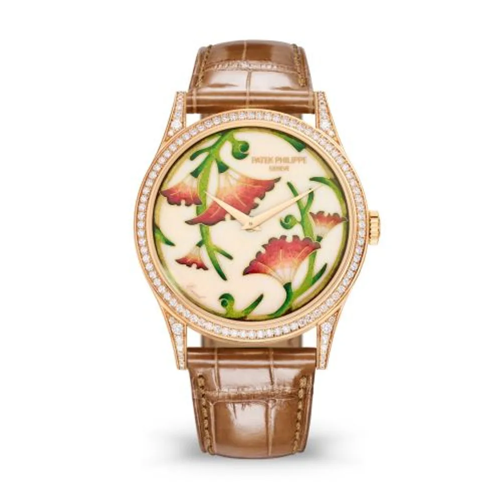 Patek Philippe Calatrava 5077 Rose Gold / Japanese Floral Motifs