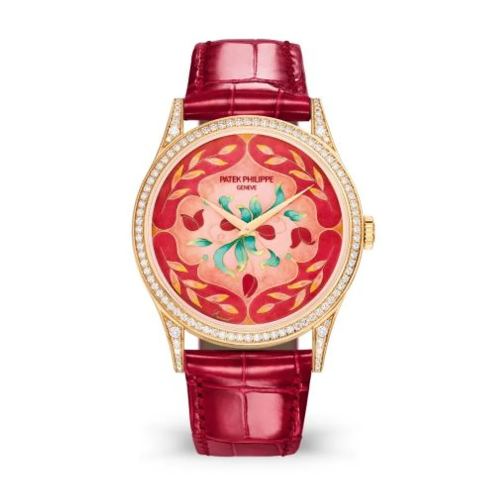Patek Philippe Calatrava 5077 Rose Gold / Diamond / Floral Caprice