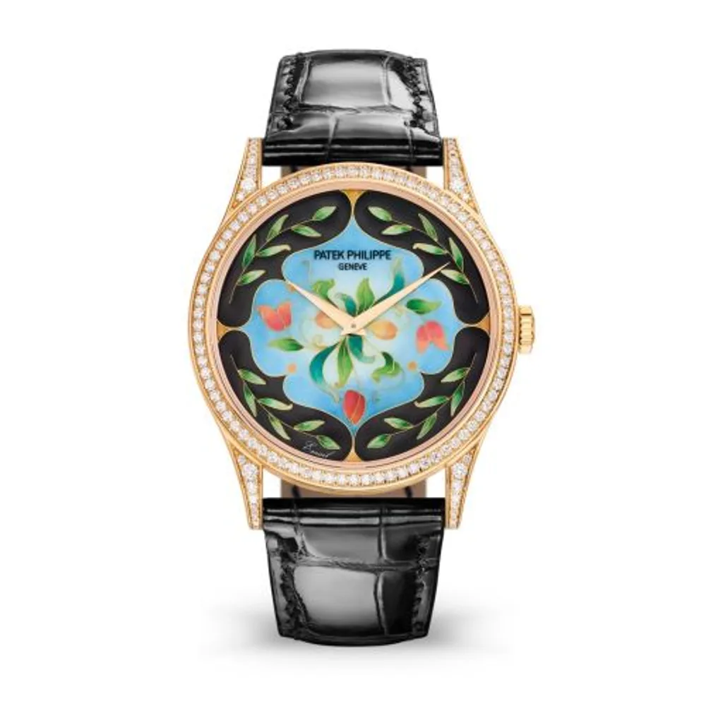 Patek Philippe Calatrava 5077 Rose Gold / Diamond / Floral Caprice