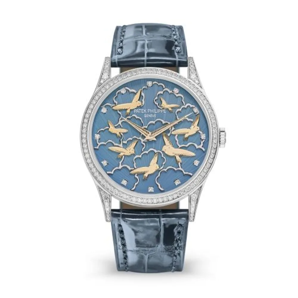 Patek Philippe Calatrava 5077G Pictures in Relief / Birds and Clouds