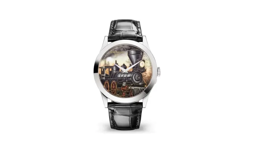 Patek Philippe Calatrava 5089 White Gold / Steam Locomotives