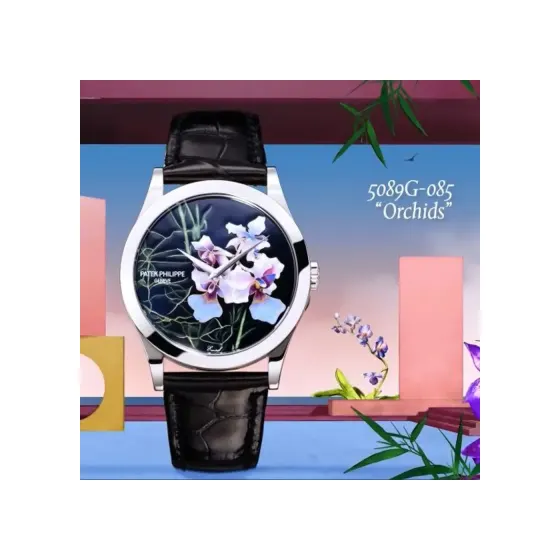 Patek Philippe Calatrava 5089 Whit e Gold / Orchids