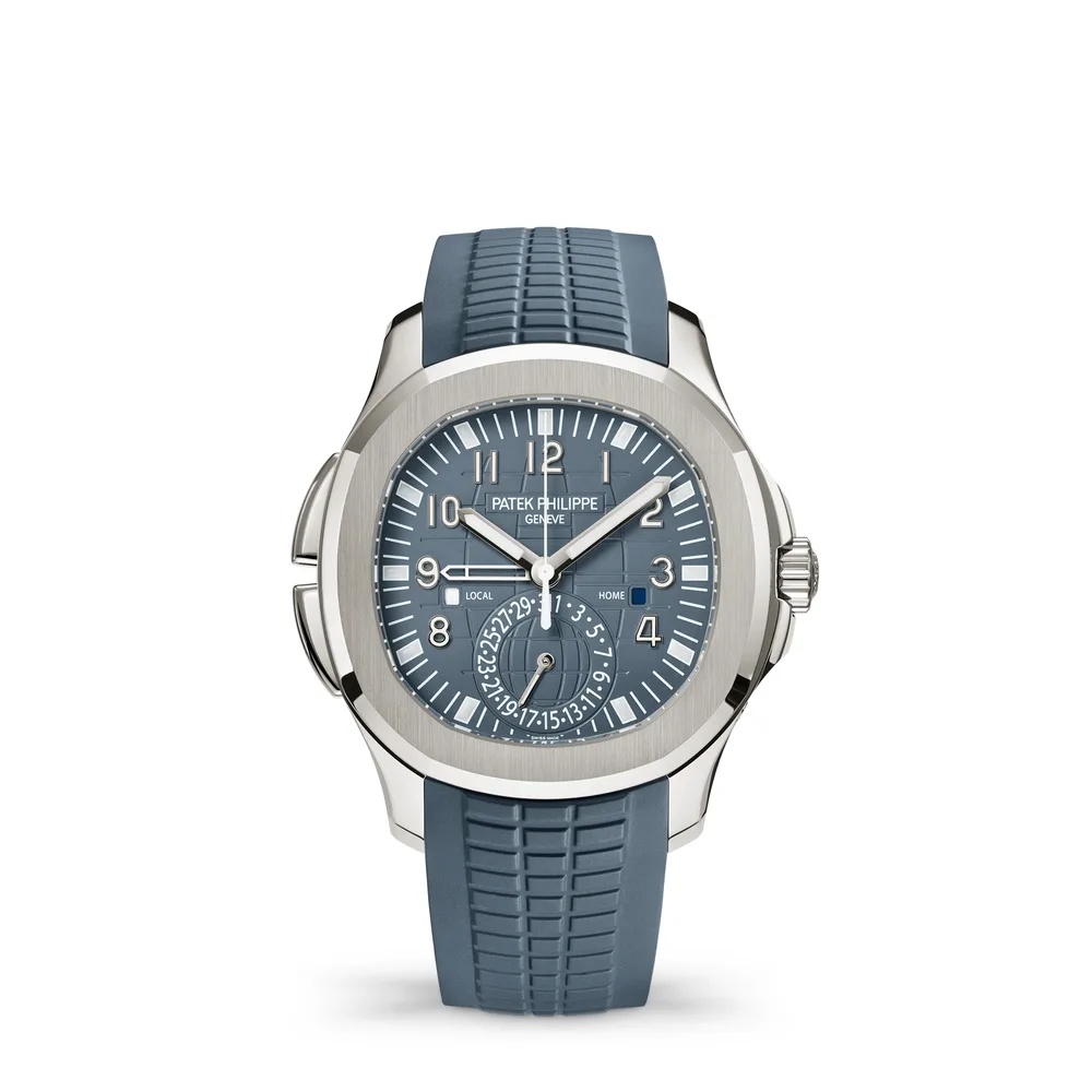 Patek Philippe Aquanaut, White gold, Blue-grey dial