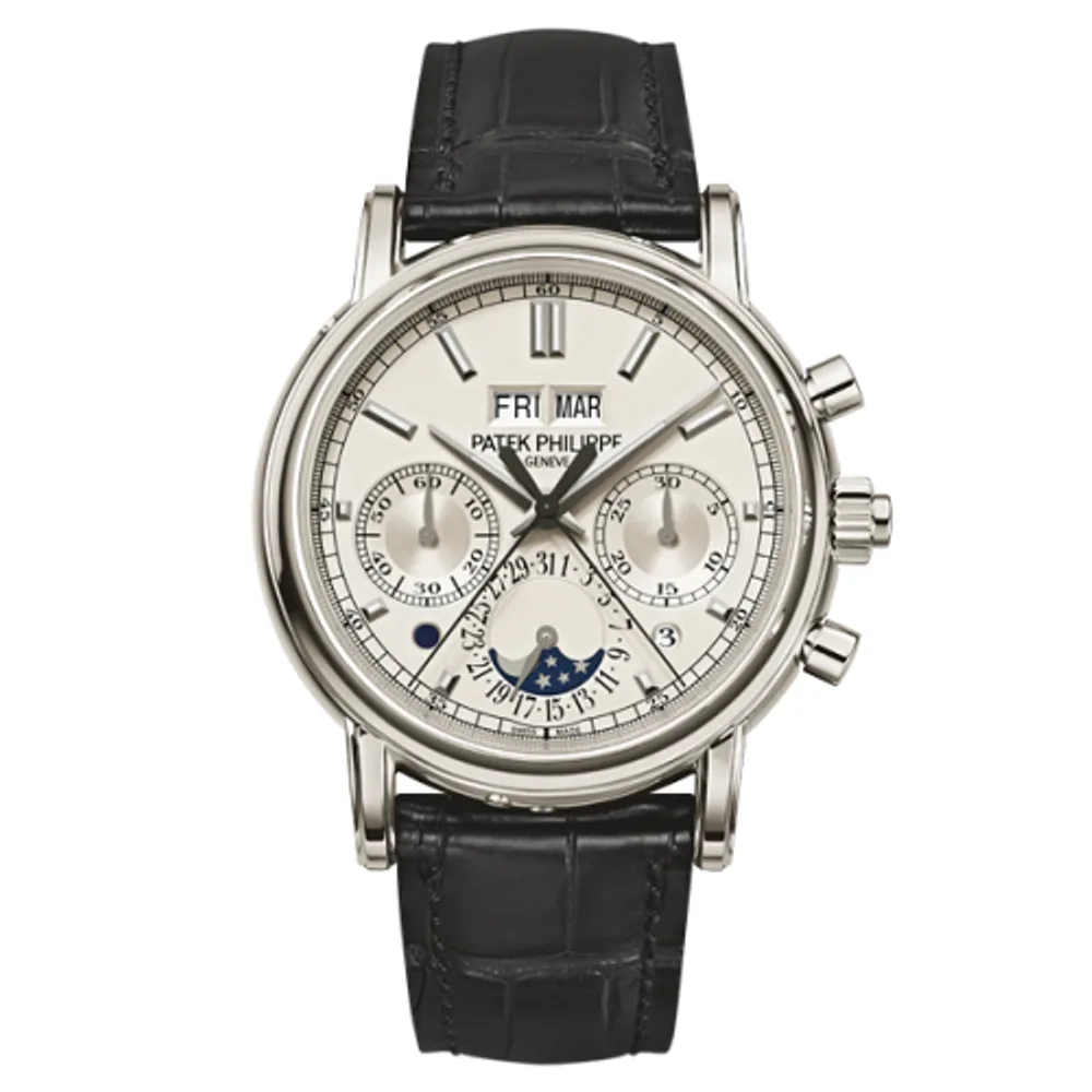 Patek Philippe Grand Complications Perpetual Calendar Split-Seconds Chronograph 5204 Platinum / Silver