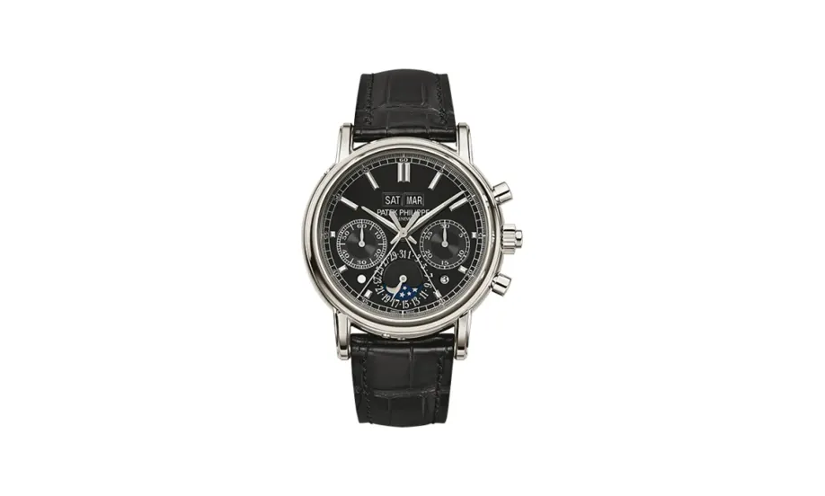 Patek Philippe Grand Complications Perpetual Calendar Split-Seconds Chronograph 5204 Platinum / Black