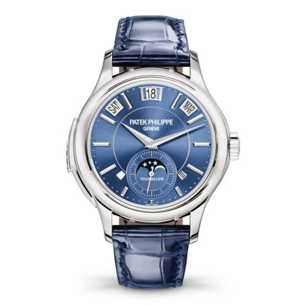 Patek Philippe Grand Complications Tourbillon Minute Repeater Perpetual Calendar 5207 White Gold / Blue