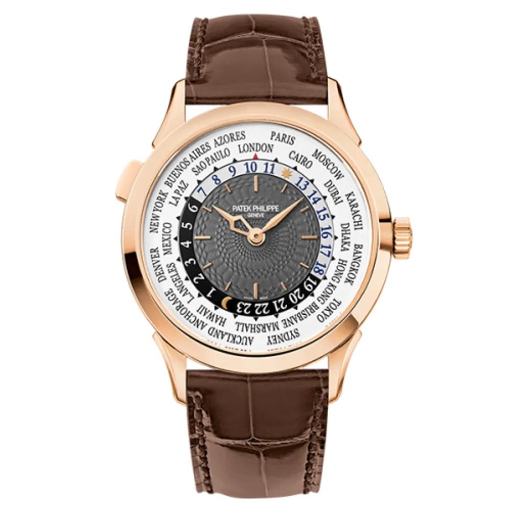 Patek Philippe Complications World Time 5230R Rose Gold / Grey / Hong Kong