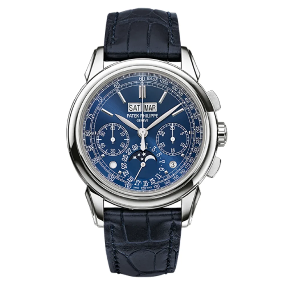 Patek Philippe Grand Complications Perpetual Calendar Chronograph 5270 White Gold / Blue