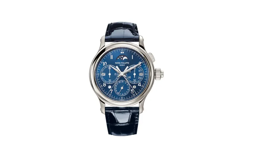 Patek Philippe Grand Complications Perpetual Calendar Split-Seconds Chronograph 5372 Platinum / Blue