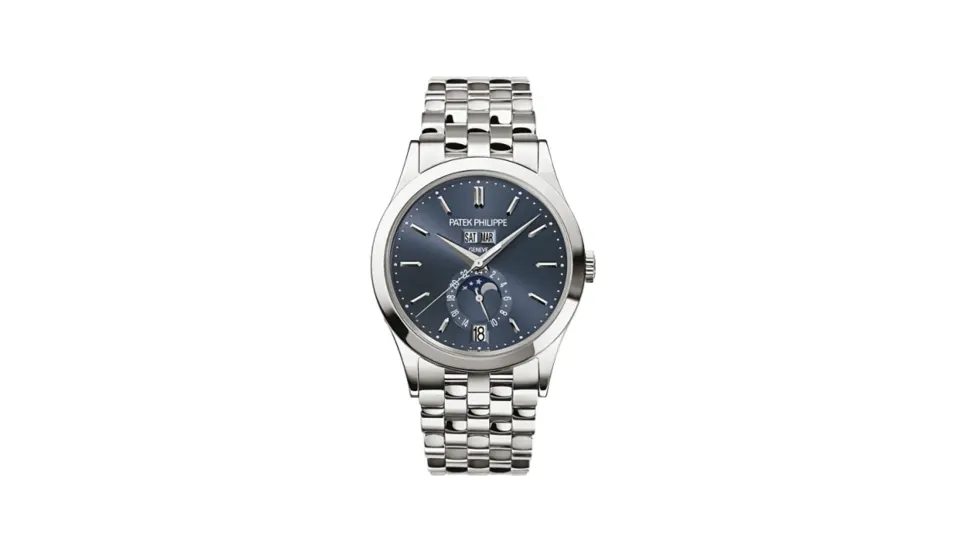 Patek Philippe Complications Annual Calendar 5396 White Gold Blue Bracelet