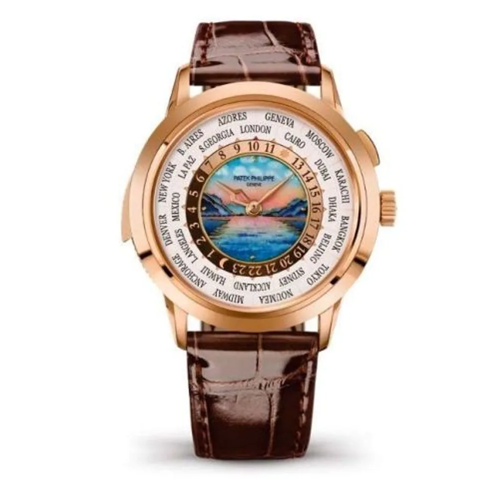 Patek Philippe Grand Complications World Time Minute Repeater Rose Gold / Lake Thun