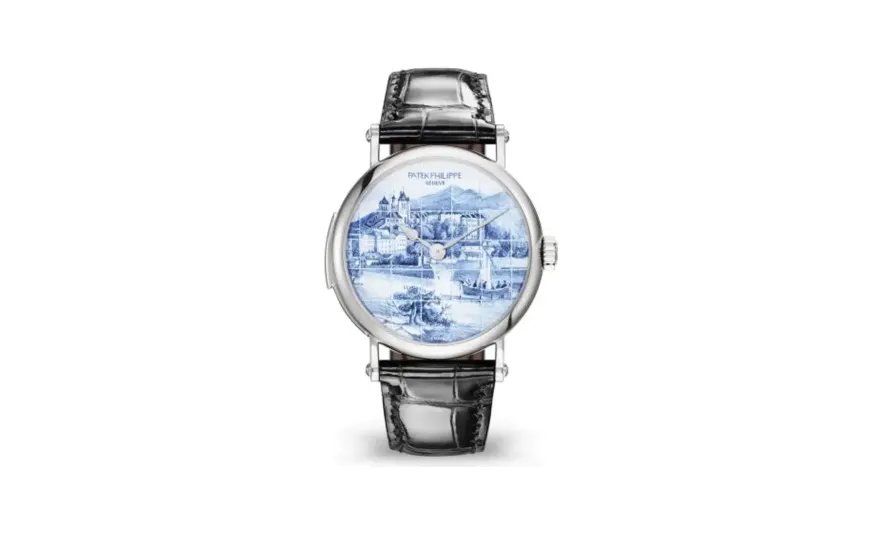 Patek Philippe Grand Complications Tourbillon Minute Repeater 5538 White Gold / Old Views of Geneva