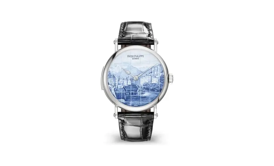Patek Philippe Grand Complications Tourbillon Minute Repeater 5538 White Gold / Old Views of Geneva