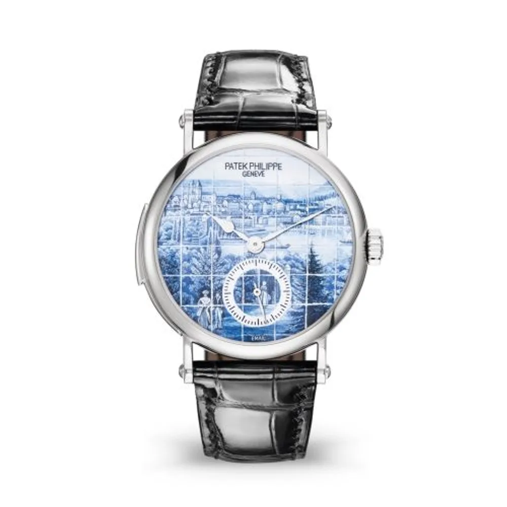 Patek Philippe Grand Complications Tourbillon Minute Repeater 5539 White Gold / Old Views of Geneva