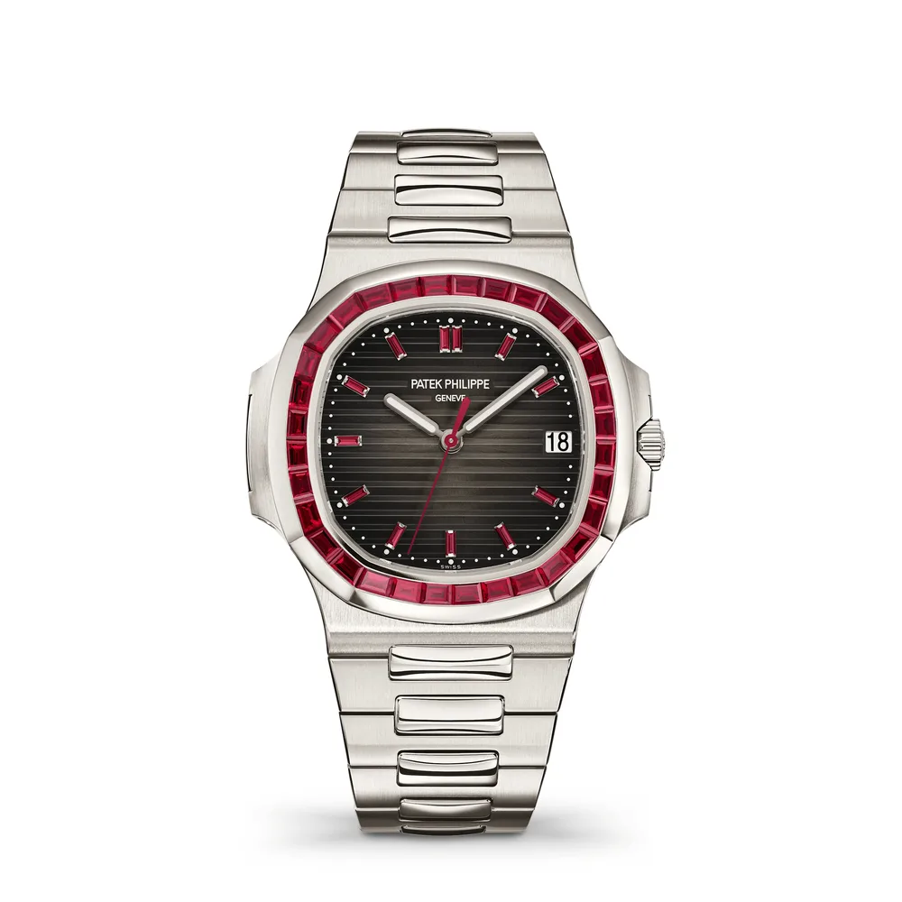 Patek Philippe Nautilus, Platinum, Charcoal grey dial