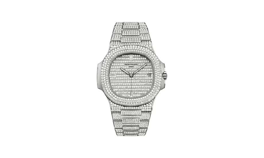 Patek Philippe Nautilus 5719 White Gold Full Diamond