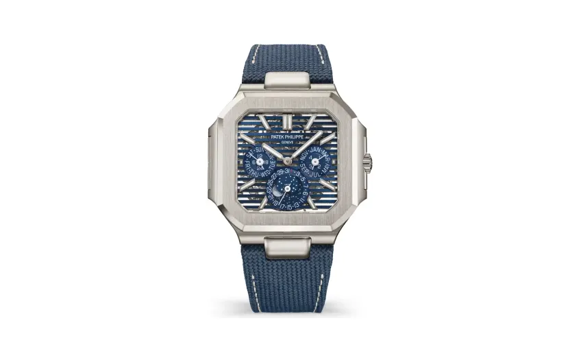 Patek Philippe Cubitus, Platinum, Blue dial