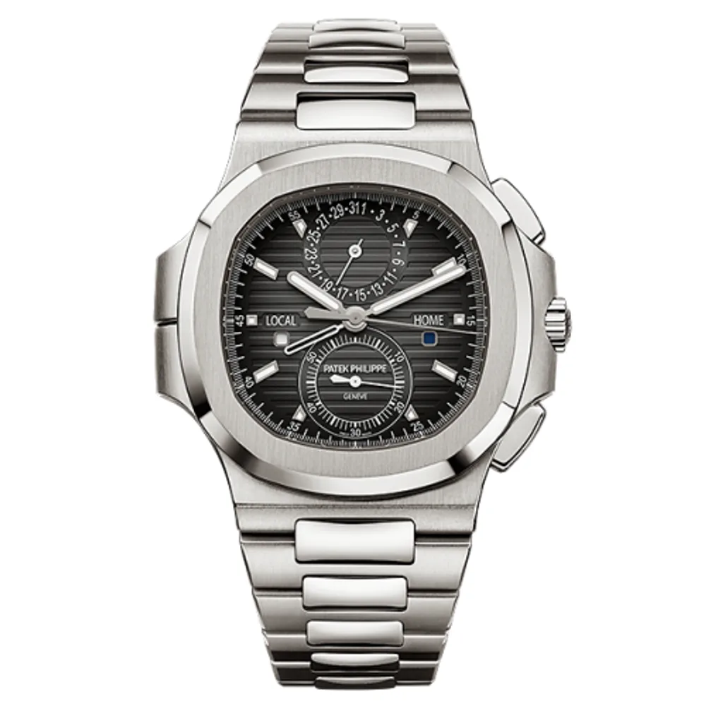 Patek Philippe Nautilus Travel Time Stainless Steel / Black