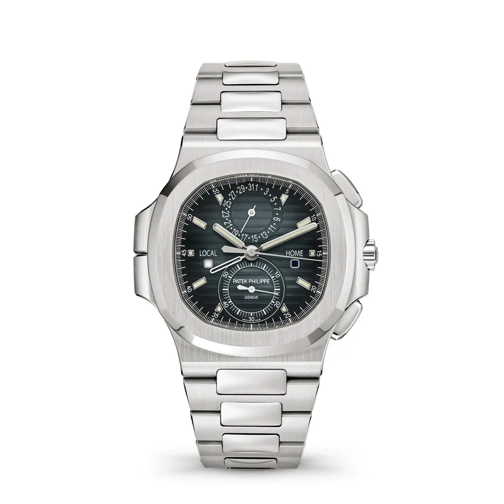Patek Philippe Nautilus, Steel, Blue-grey dial