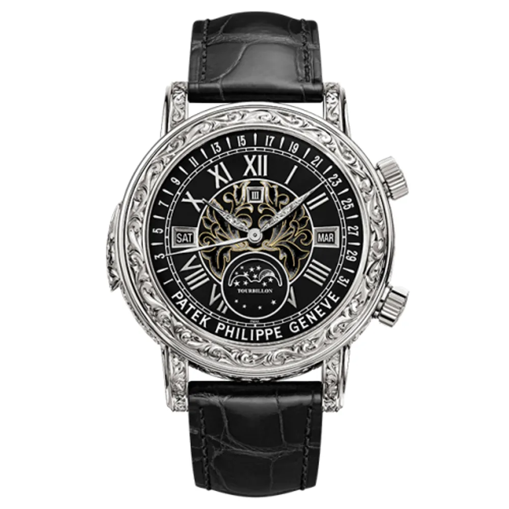 Patek Philippe Grand Complications Sky Moon Tourbillon 6002 White Gold / Black