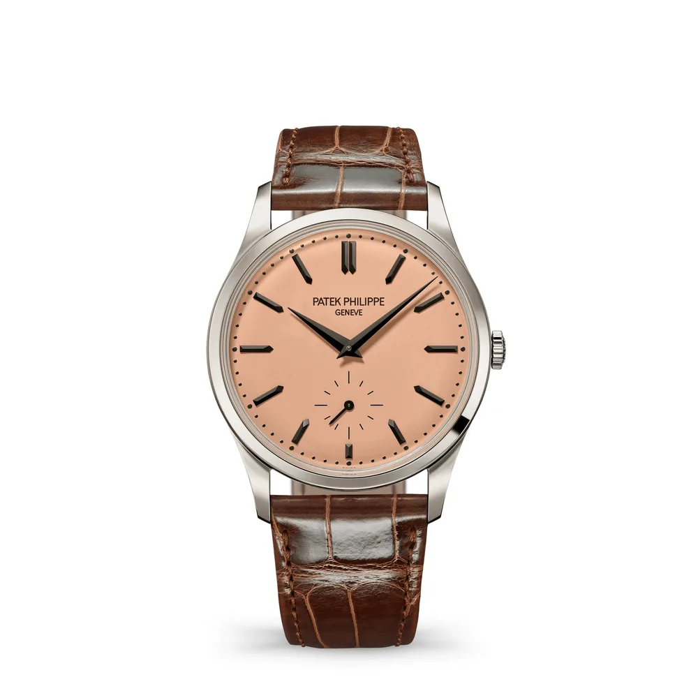 Patek Philippe Calatrava, Platinum, Rose-gilt dial