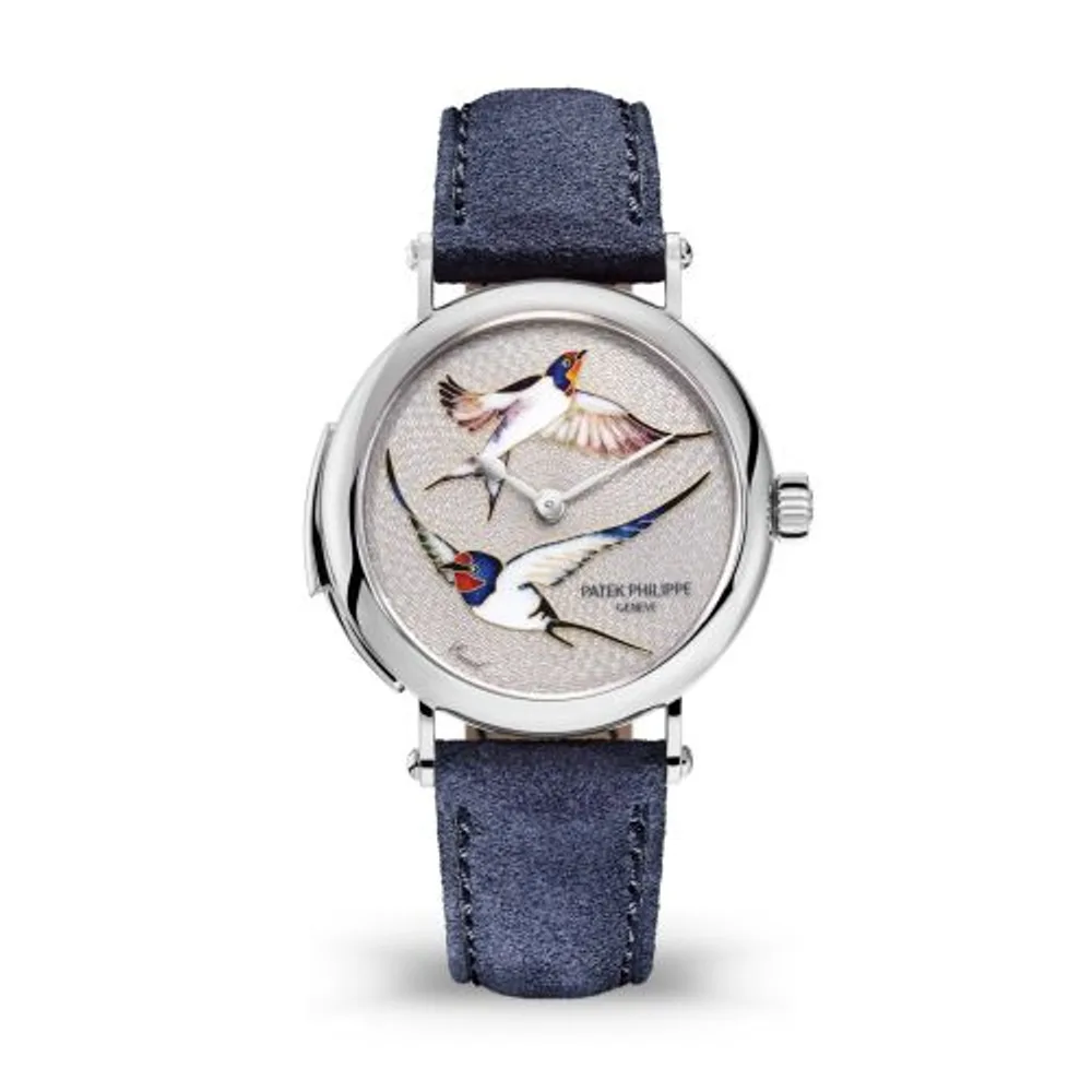 Patek Philippe Grand Complications Minute Repeater 7000 White Gold / Swallows in Flight