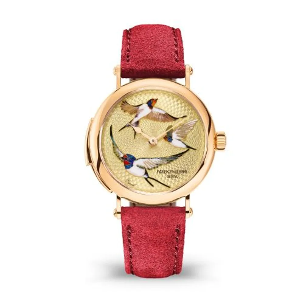 Patek Philippe Grand Complications Minute Repeater 7000 Rose Gold / Swallows in Flight