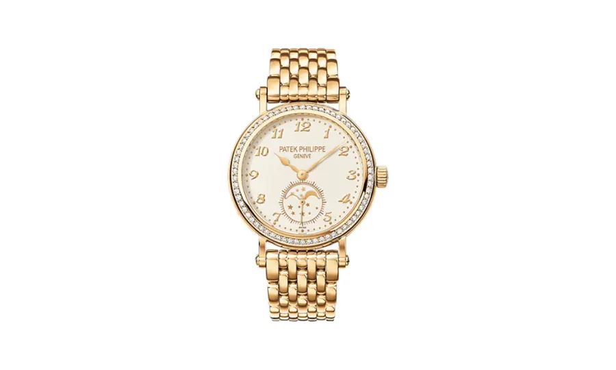 Patek Philippe Complications Moonphase 7121 Yellow Gold / Cream / Bracelet
