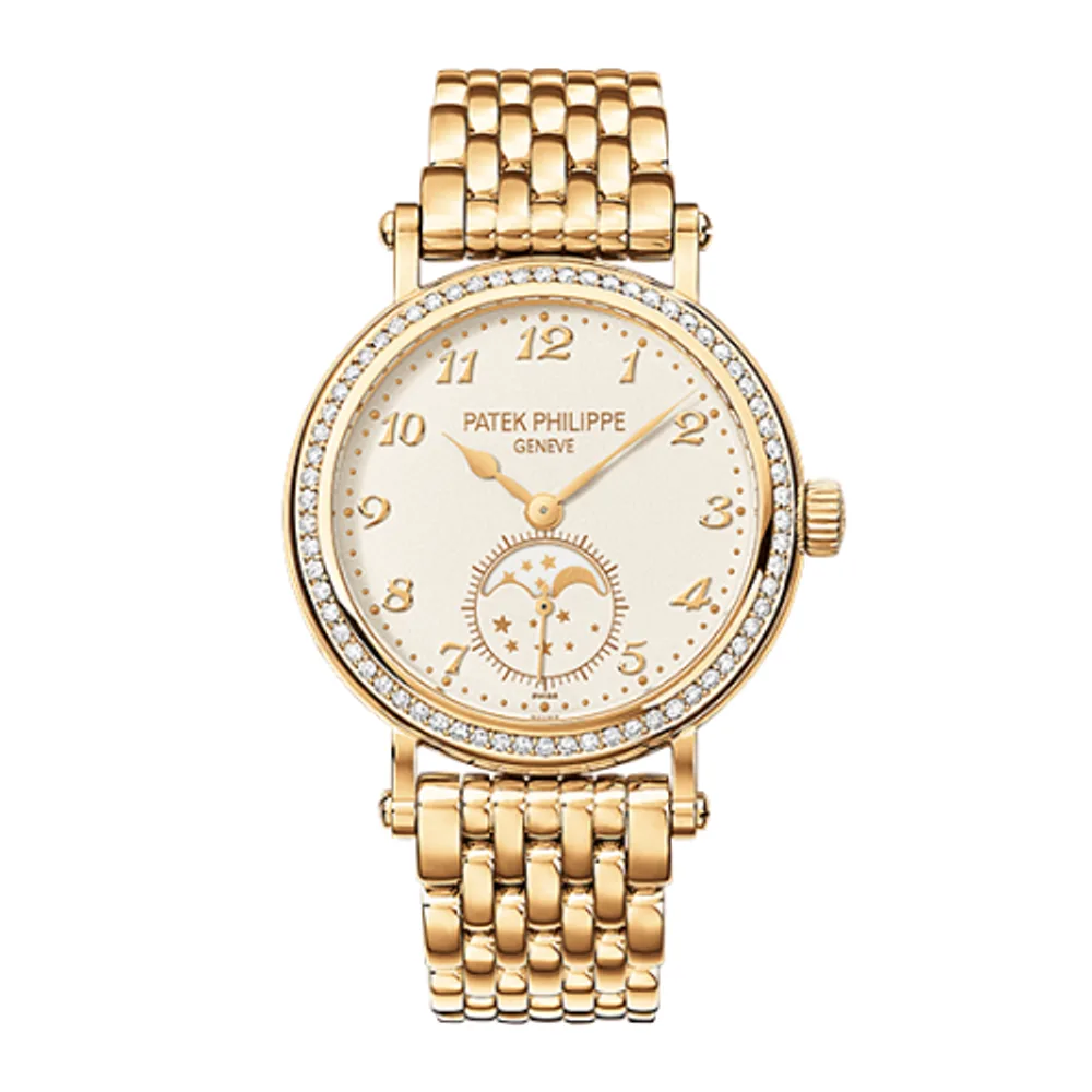 Patek Philippe Complications Moonphase 7121 Yellow Gold / Cream / Bracelet