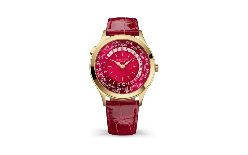 Patek Philippe Complications, Yellow gold, Carmine red dial