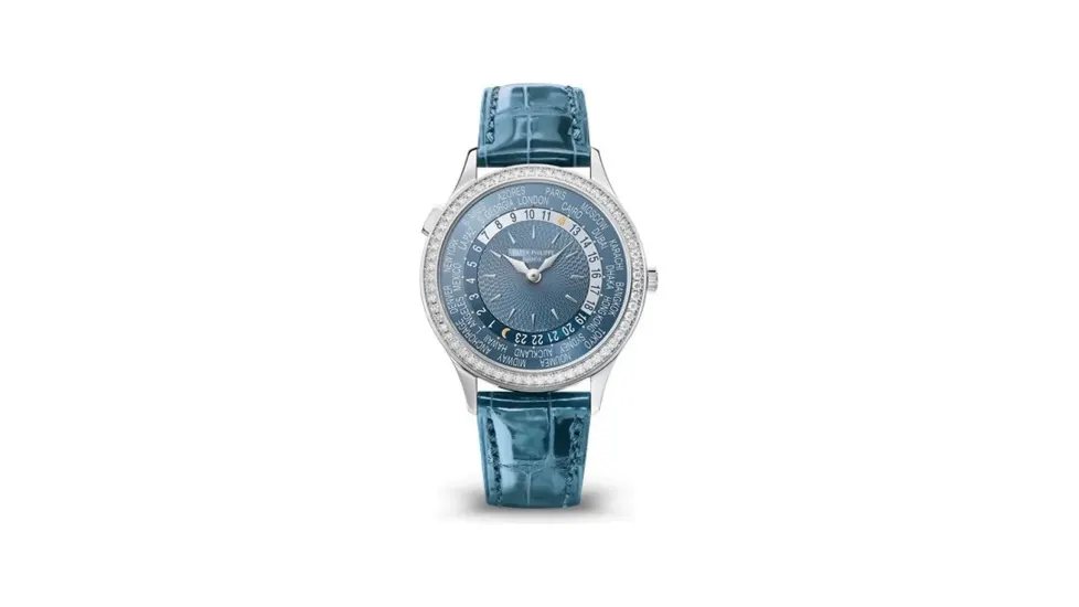 Patek Philippe Complications World Time 7130 White Gold / Blue - Hong Kong