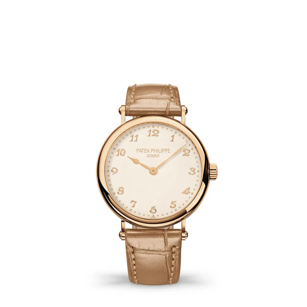 Patek Philippe Calatrava, Rose gold, Silvery dial
