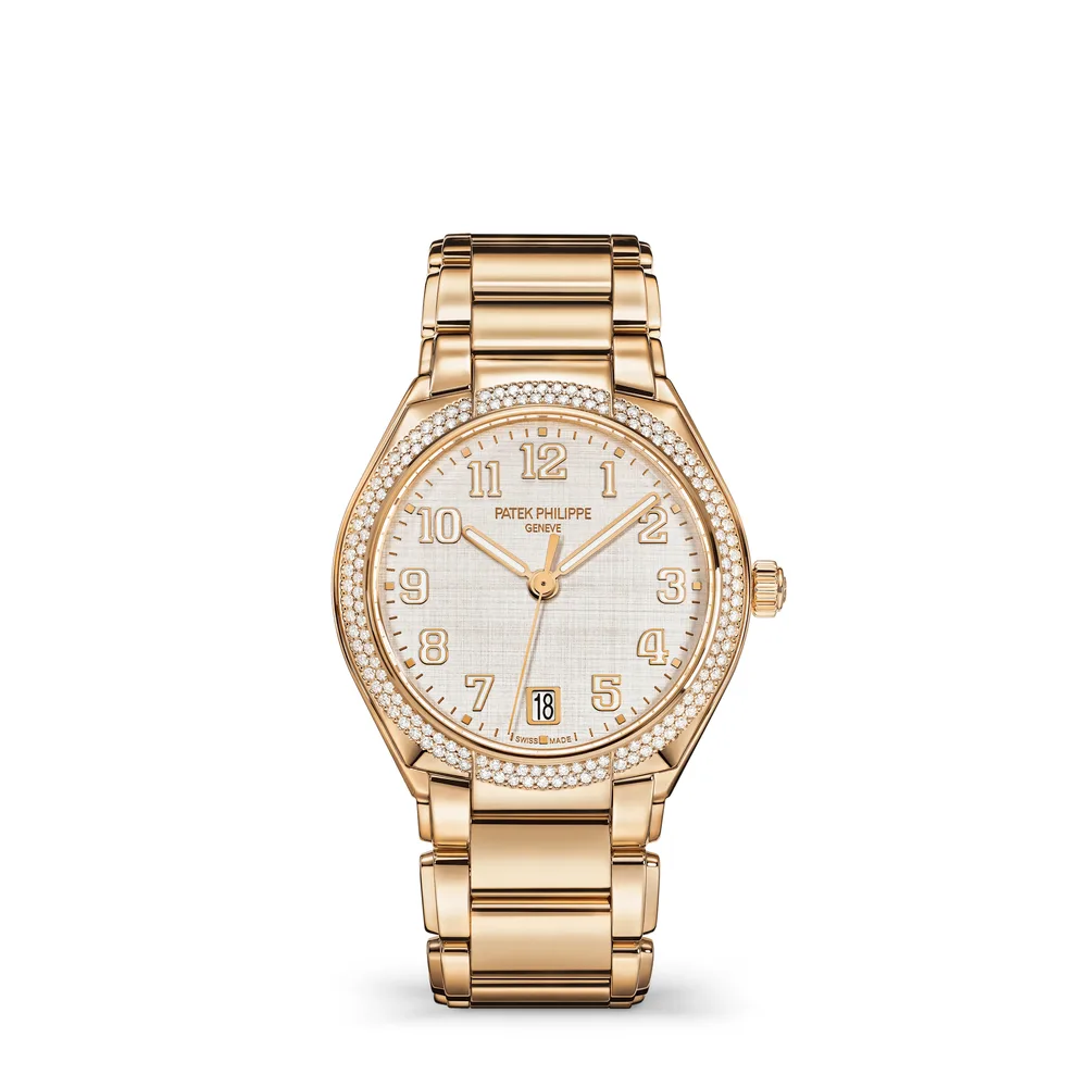 Patek Philippe Twenty~4, Rose gold, Silvery dial