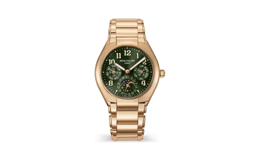 Patek Philippe Twenty~4, Rose gold, Olive green dial