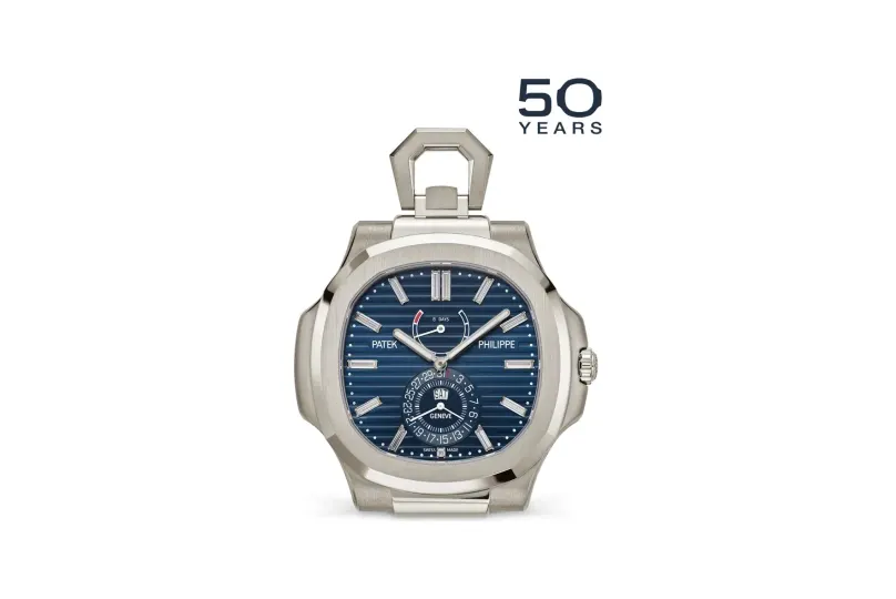 Patek Philippe Nautilus, White gold, Grey dial
