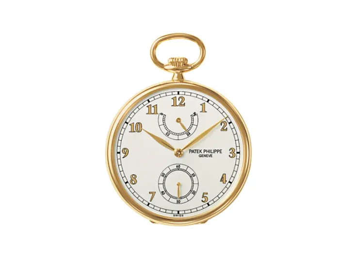 Patek Philippe Pocket Watch Lepine Power Reserve Yellow Gold / White