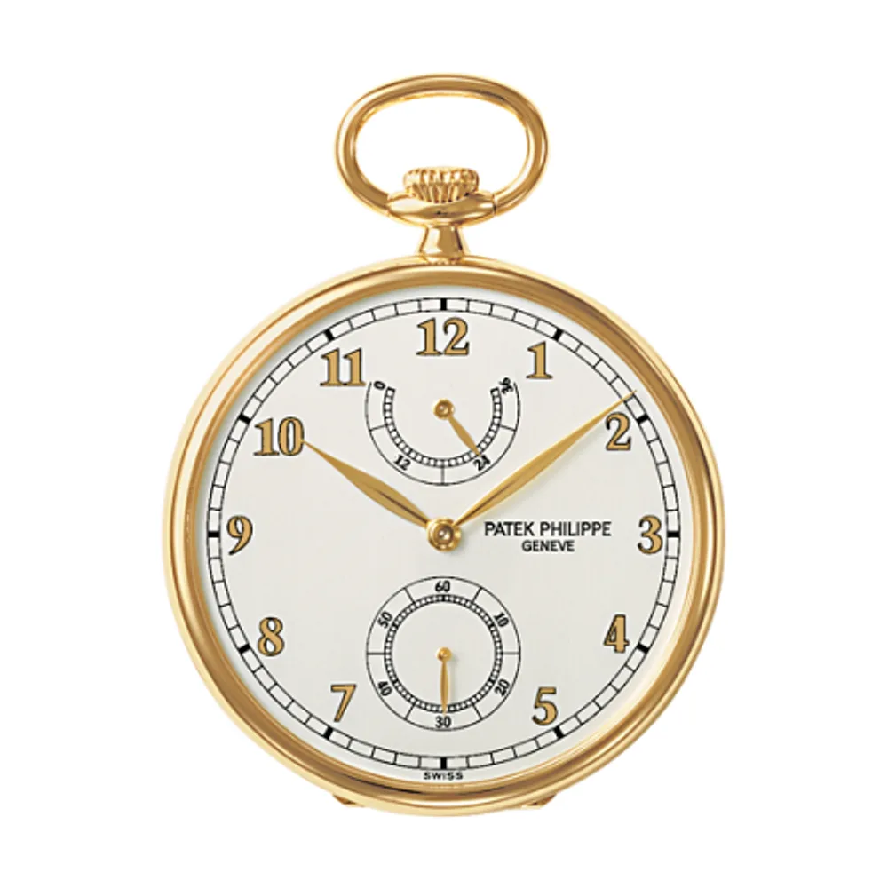 Patek Philippe Pocket Watch Lepine Power Reserve Yellow Gold / White