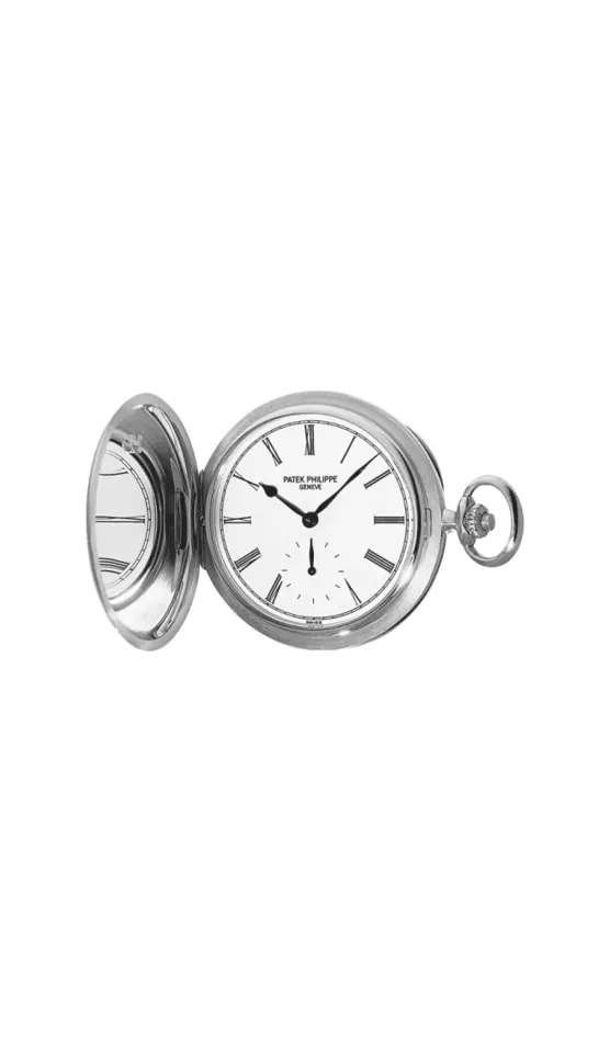 Patek Philippe Pocket Watch Savonette White Gold / White