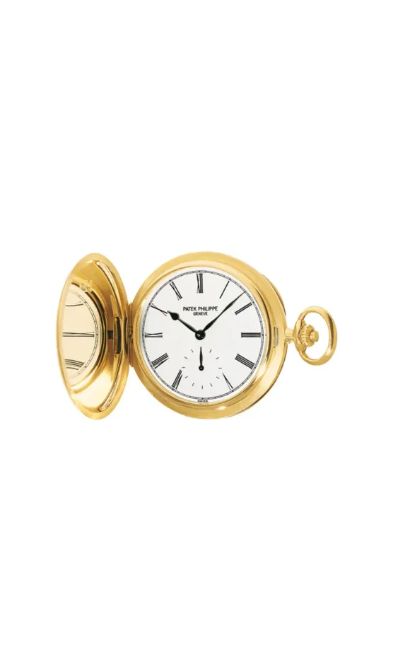 Patek Philippe Pocket Watch Savonette Yellow Gold / White